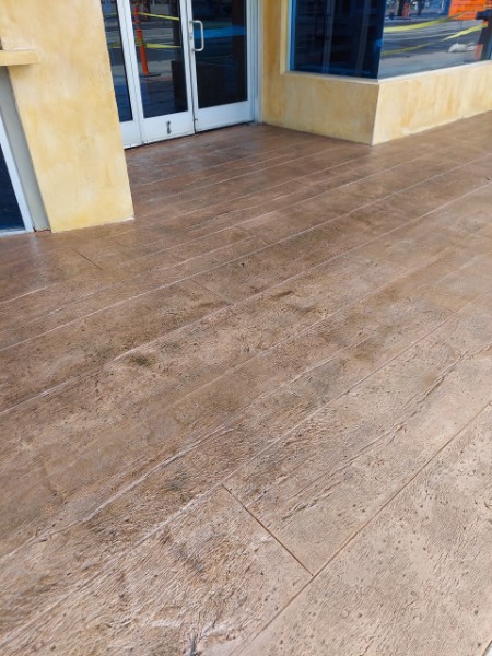 Overlay stamping concrete Arizona